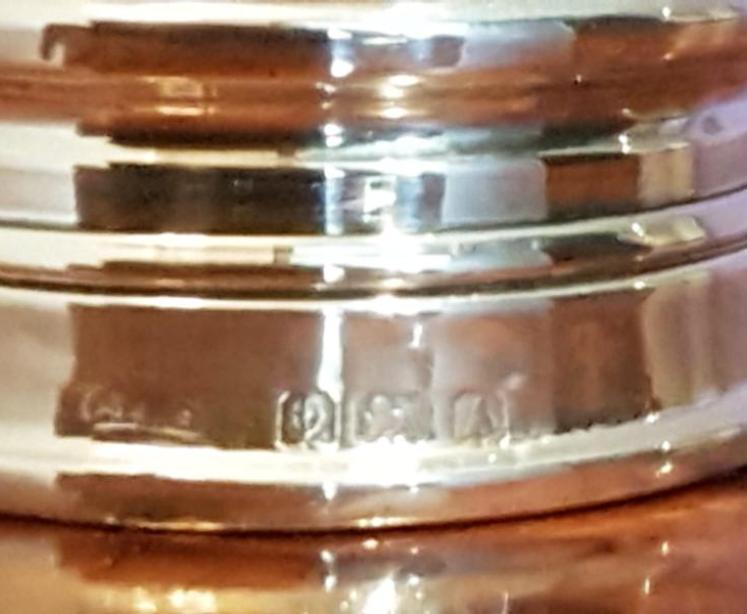 George V Period Antique Silver & Pink Enamel Box - Image 4