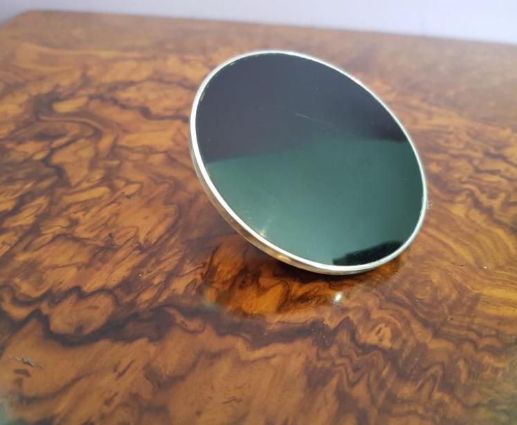 Unusual Antique Silver and Blue Enamel Trump Marker - Image 3