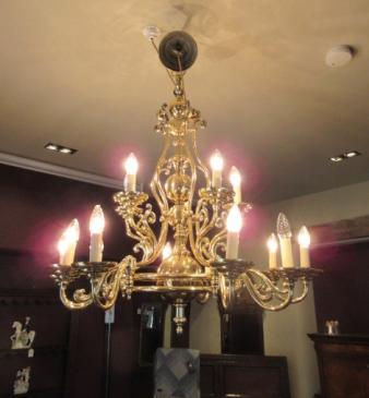 Stunning Late 19th Century Antique Two Tier Chandelier
