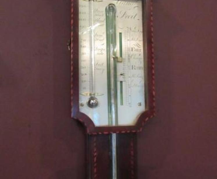 Fine George III Antique London Inlaid Stick Barometer - Image 1