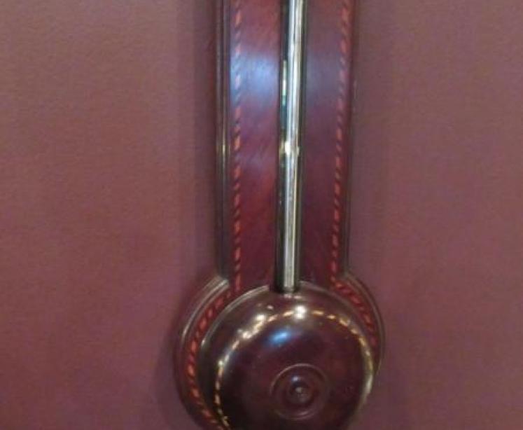 Fine George III Antique London Inlaid Stick Barometer - Image 4
