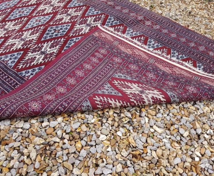 Fine Old Bokara Pure Wool Rug - Image 5