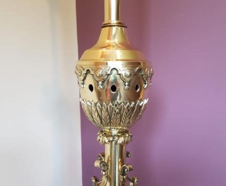 Fine 19th Century Antique Standard Lamp by Luppens of Brussels  - Image 5