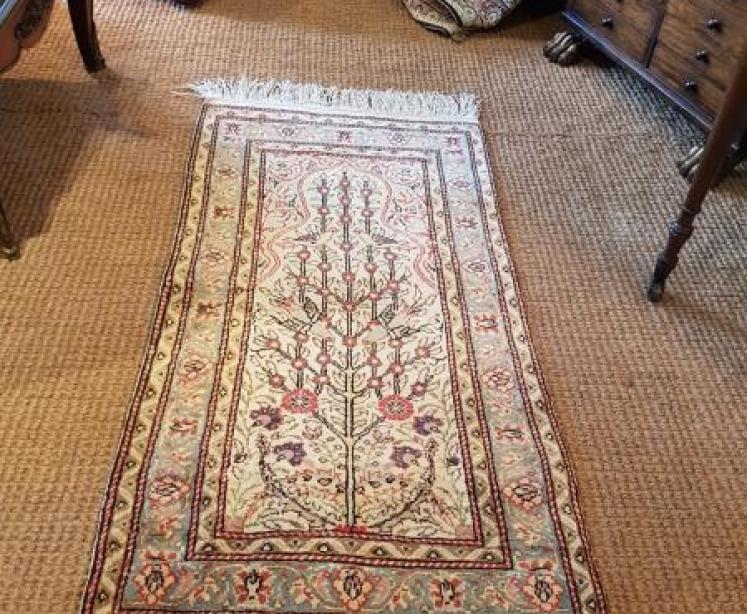 Antique Turkish Wool Rug - Image 1
