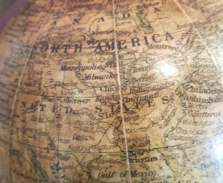1920's Geographical 8" Terrestrial Globe - Image 3