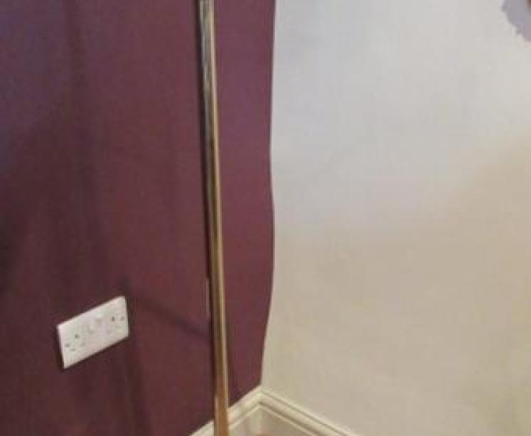 Polished Brass Swing Arm Lamp Standard - Image 5