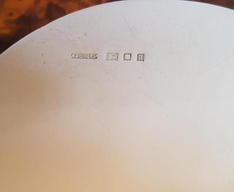 Superb Antiques Aspreys Solid Silver Desk Top Barometer Paperweight  - Image 4