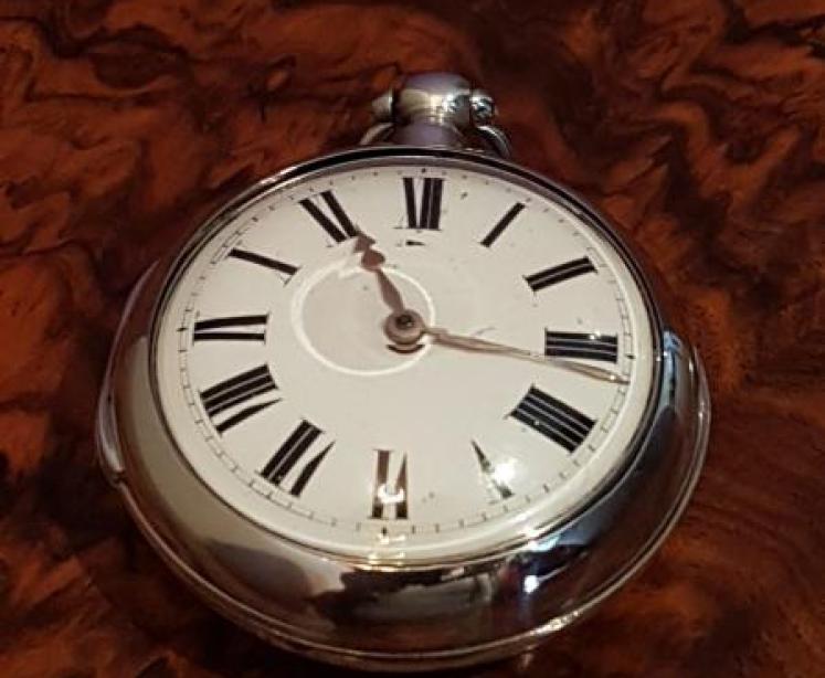 Regency Period Cased Silver Verge Pocket Watch - Image 1