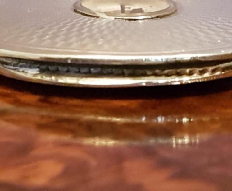 Antique Chester Silver Vesta Case Inset with a Compass - Image 4