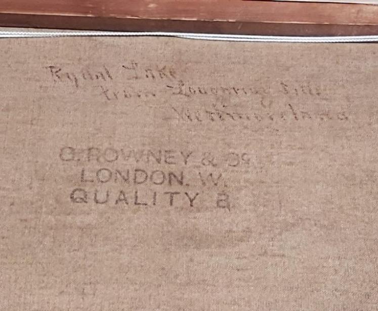 Fine Oil on Canvas Rydal Water from Loughrigg by William Mellor - Image 4