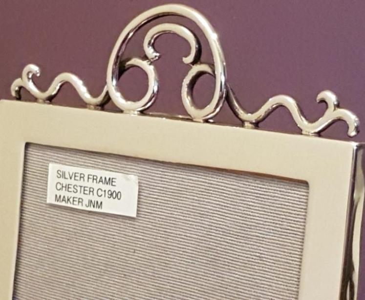 Superior Antique Chester Silver Photo Frame - Image 3