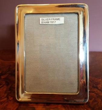 George  V Period Anique Silver Photo Frame