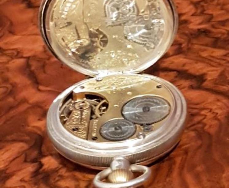 Late Victorian Antique Waltham Silver Pocket Watch - Image 5