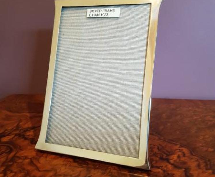 George V Period Antique Silver Photo Frame - Image 1