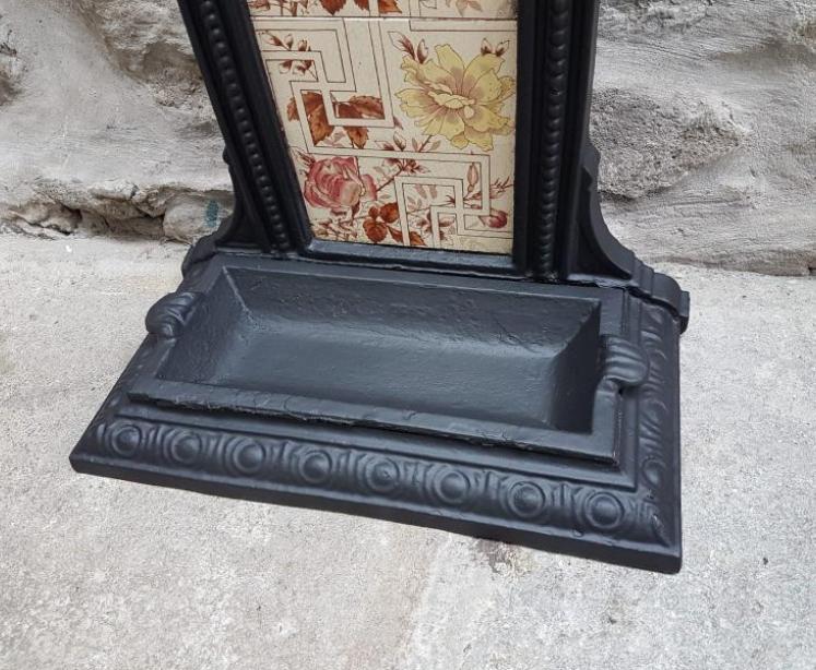 Victorian Cast Iron Tiled Back Stick Stand  - Image 3