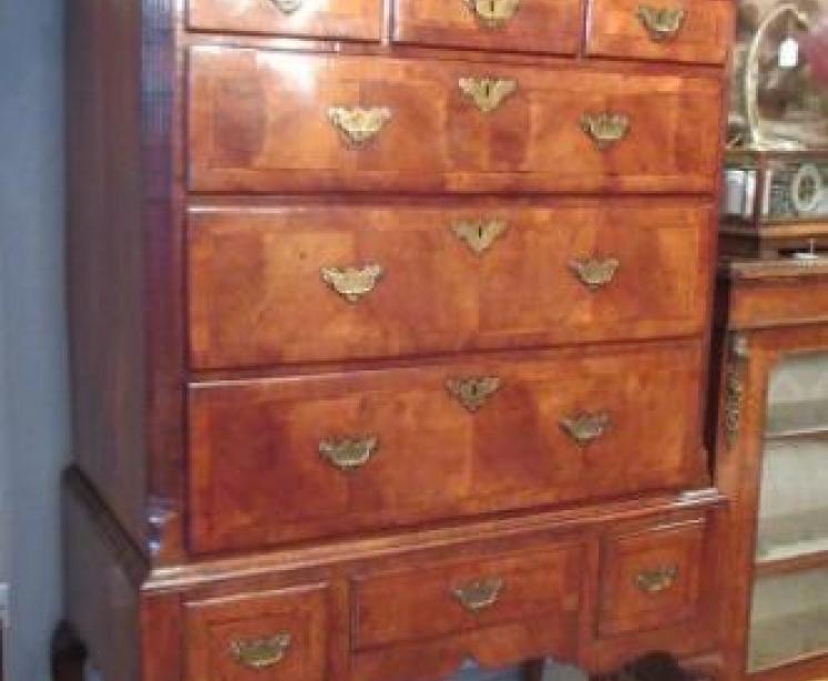 Fine George II Period Figured Walnut Chest on Stand - Image 1