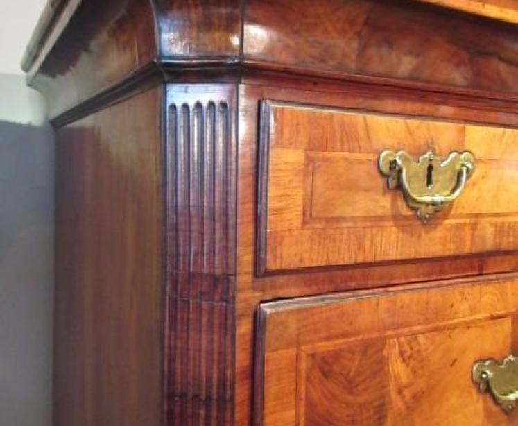 Fine George II Period Figured Walnut Chest on Stand - Image 3