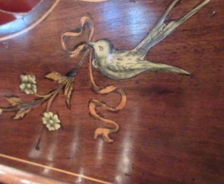 Edwardian Antique Inlaid Letter Rack - Image 4