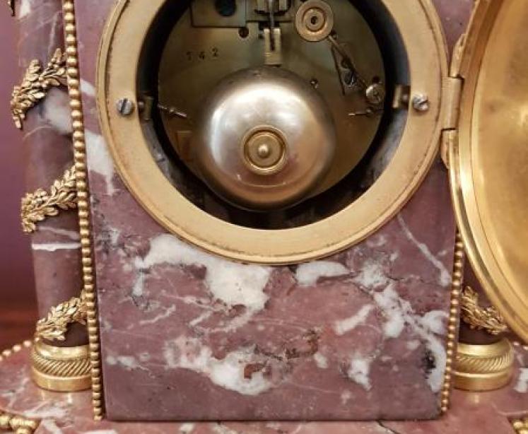 Victorian French Marble Ormalu And Bronze Clock Garniture - Image 3
