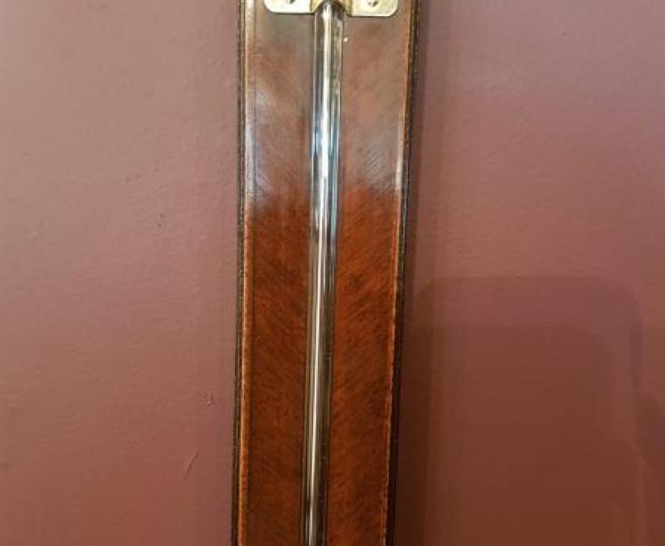 Edwardian Antique Mahogany Stick Barometer - Image 3