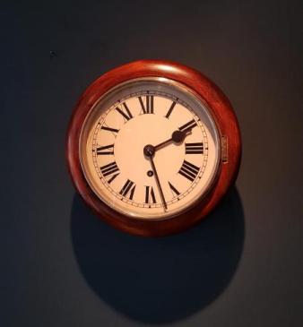 Edwardian 8 Day Mahogany 8" Dial Clock