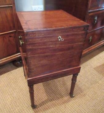 Regency Period Antique Fruitwood Inlaid Cellerette 