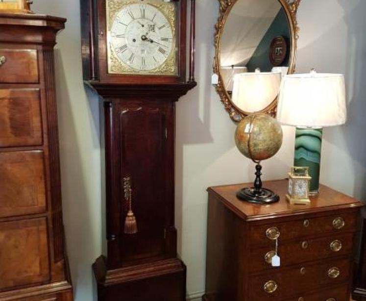 George III Oak 8 Day Kendal Longcase Clock - Image 1