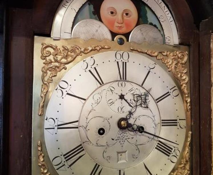 George III Oak 8 Day Kendal Longcase Clock - Image 3