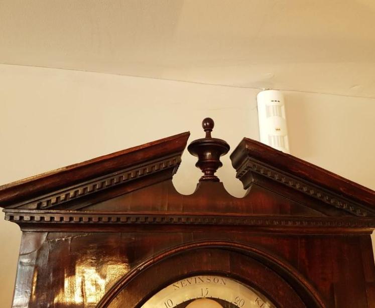 George III Oak 8 Day Kendal Longcase Clock - Image 4