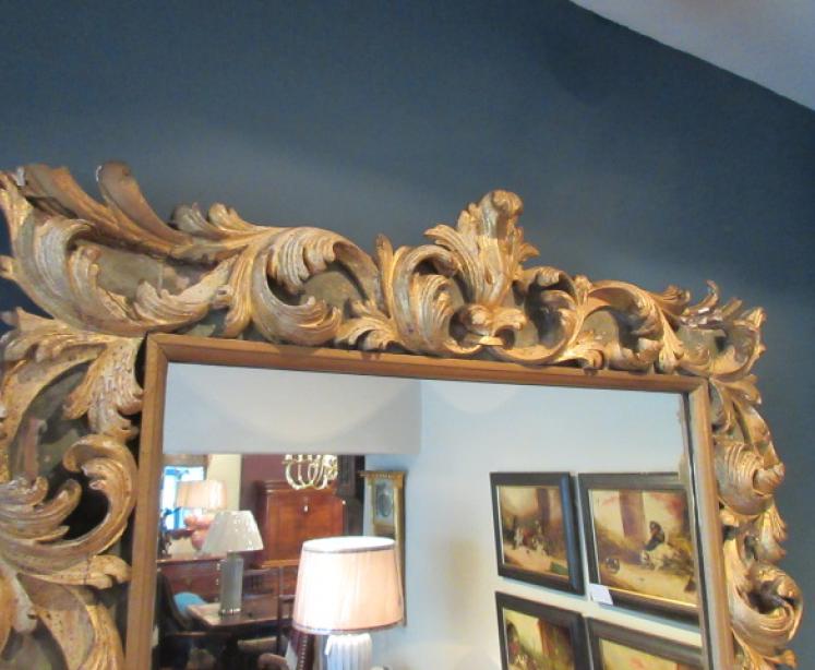 Impressive Early Victorian Timber Gilt Wall Mirror - Image 2
