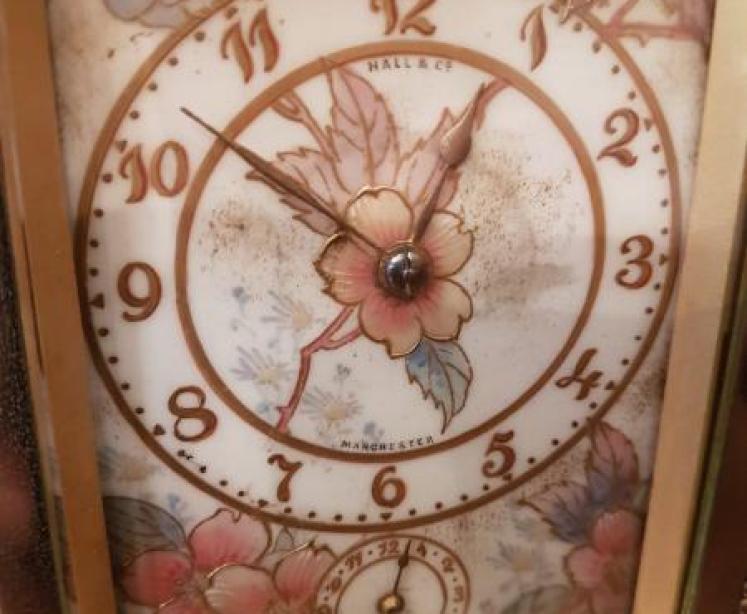 Fine Victorian 8 day Repeater Carriage Clock with Hand Painted Porcelain Panels - Image 5