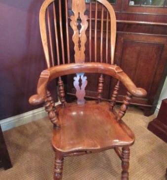 19th Century Ash & Elm High Back Windsor Armchair