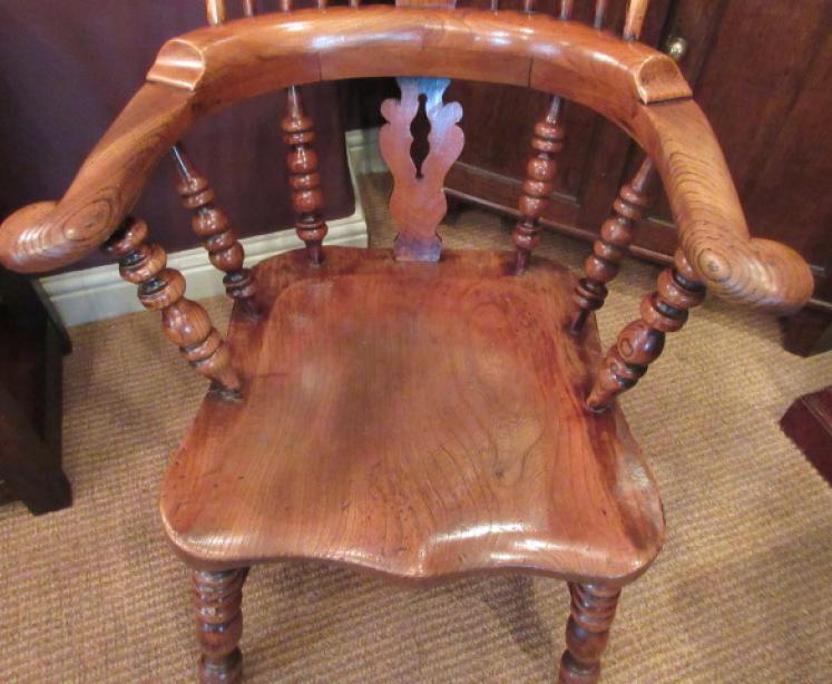 19th Century Ash & Elm High Back Windsor Armchair - Image 2