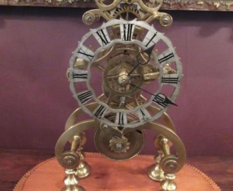 Superb Mid Victorian Single Fusee Skeleton Clock - Image 5