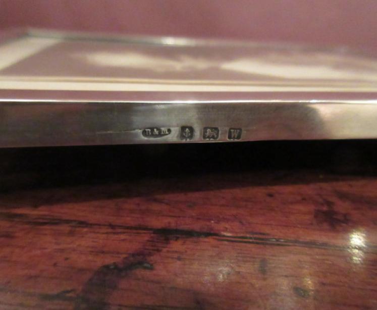 George V Period Antique Silver Photo Frame - Image 4