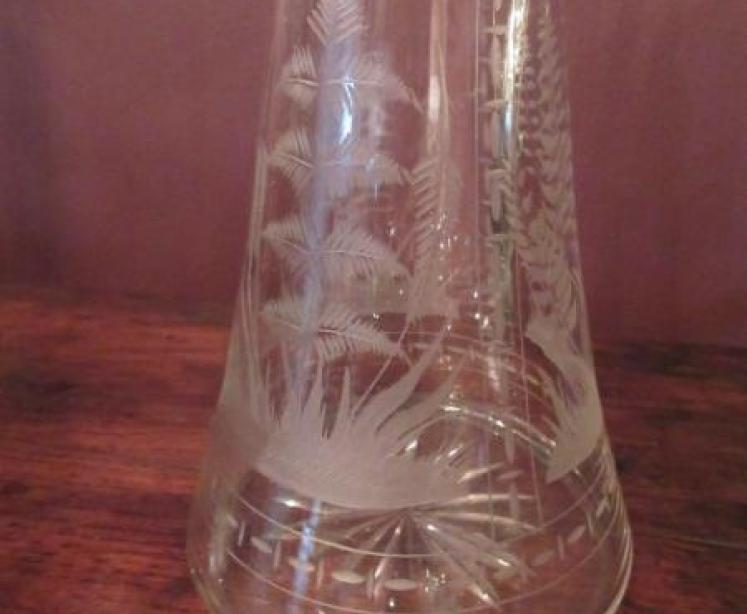 Late Victorian Antique Silvered Claret Jug - Image 2