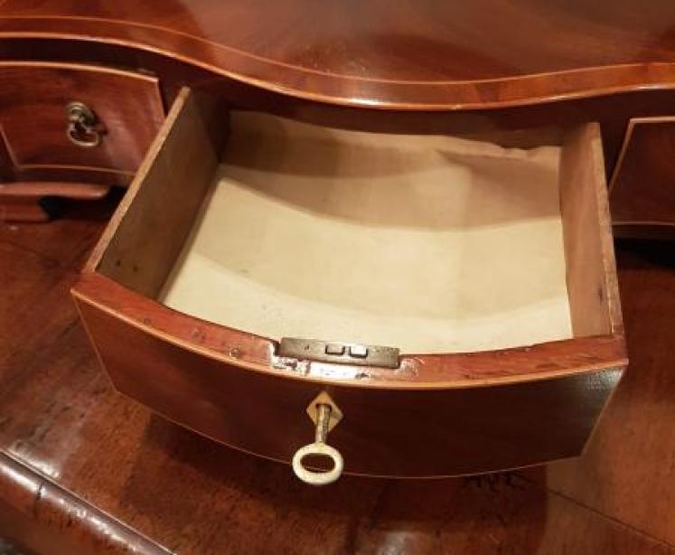 Antique Regency Mahogany Toilet Mirror - Image 4