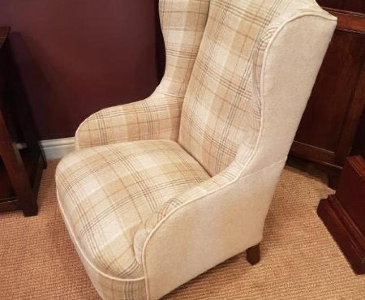 Quality Edwardian Wing Back Arm Chair - Image 5