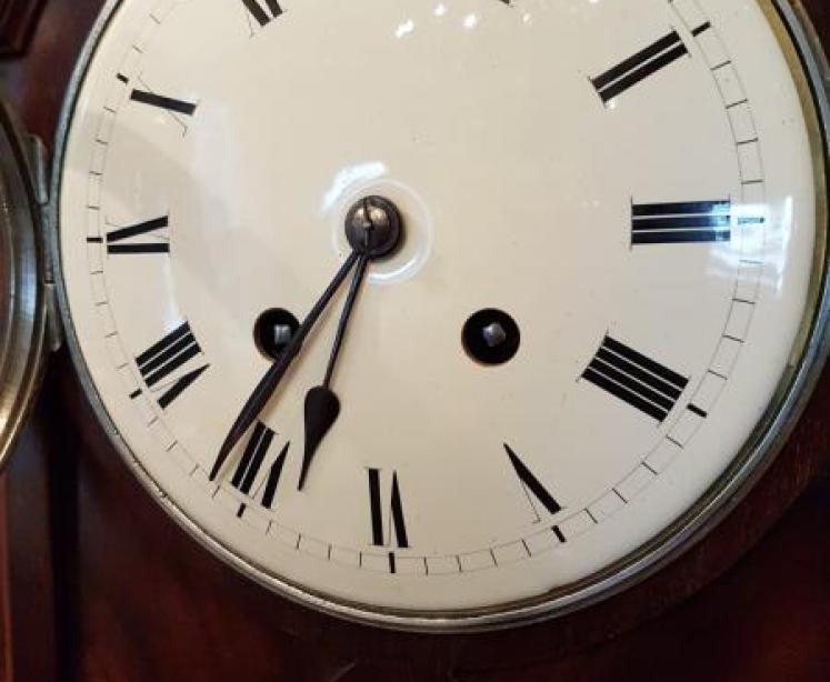 Quality Edwardian Mahogany Chiming Mantel Clock - Image 2