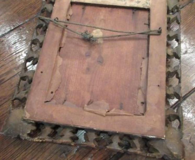 19th Century Antique Plaster Gilt Wall Mirror - Image 4