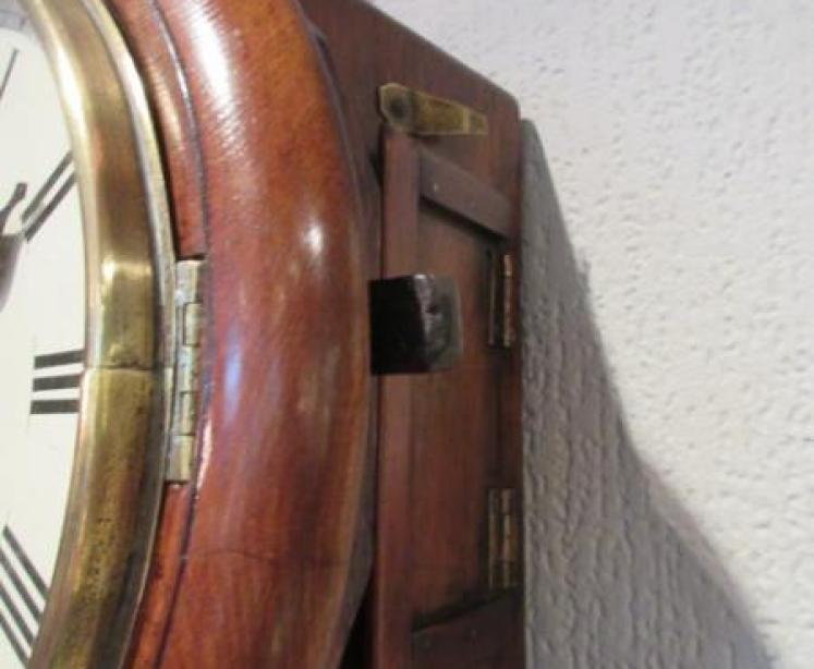 Potts of Leeds 8" Fusee Drop Dial Wall Clock - Image 3