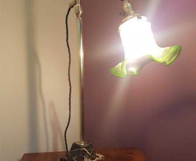 Marble Based Brass Adjustable Lamp - Image 5