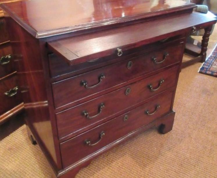Small George III Antique Brushing Slide Chest of Drawers - Image 1
