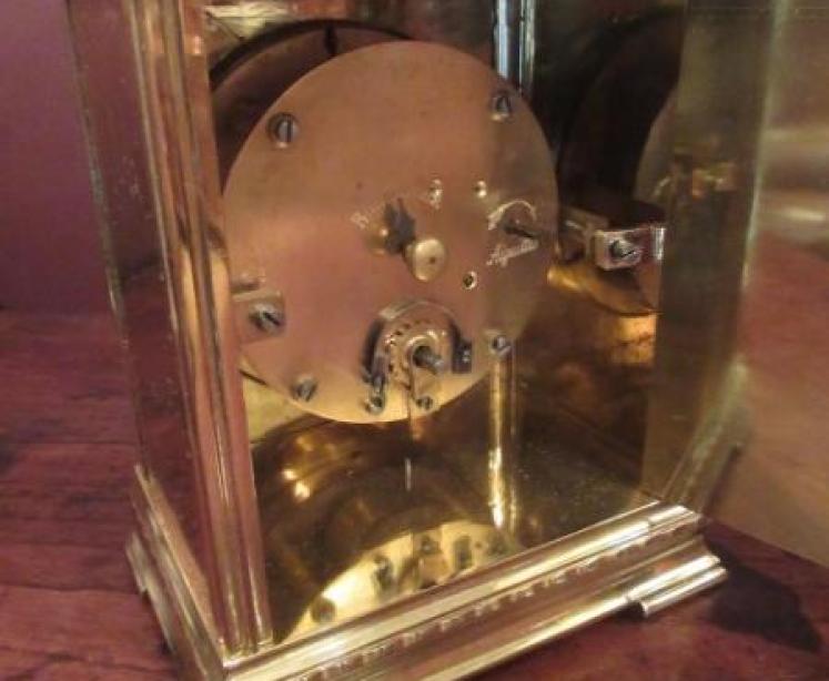 Unusual 19th Century French Desk Top Clock with Compass - Image 4
