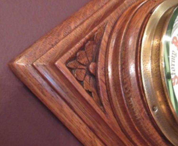 Mid Victorian Antique Diamond Shaped Barometer - Image 3