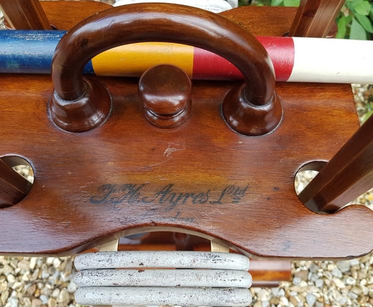 Rare Antique Ayres Of London Lawn Croquet Set - Image 2