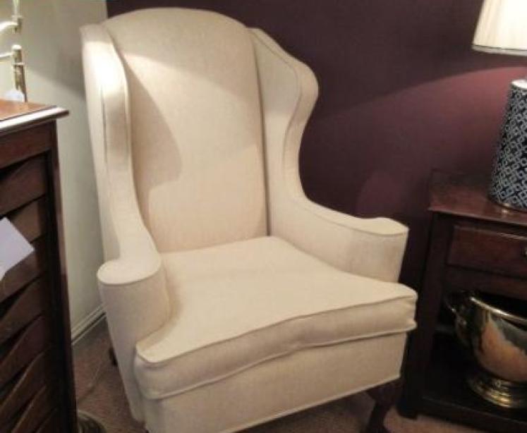 Antique George III Style Wing Back Armchair - Image 5