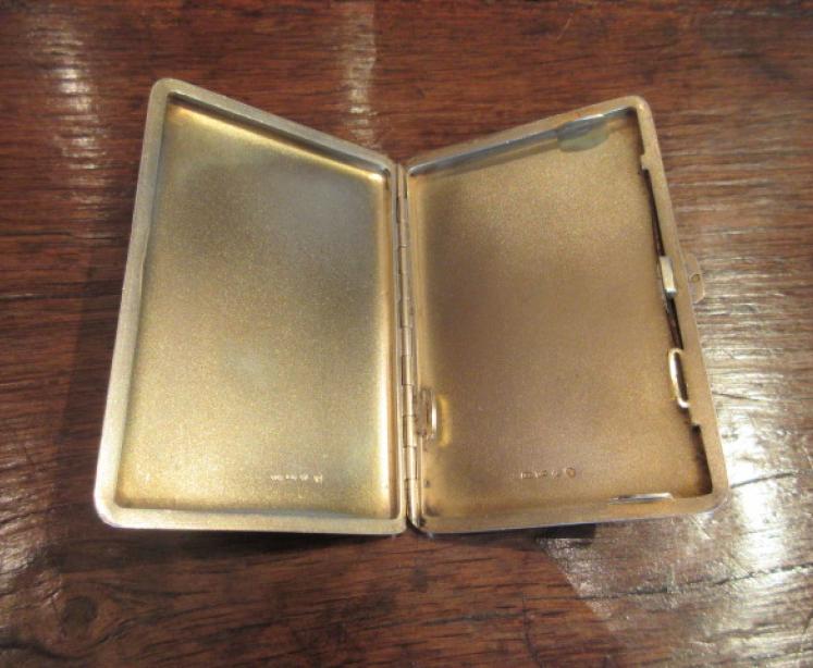 Immaculate Art Deco Silver Enamel Card Case - Image 3