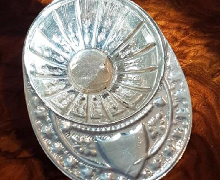 Edwardian Silver Jockeys Cap Caddy Spoon - Image 2