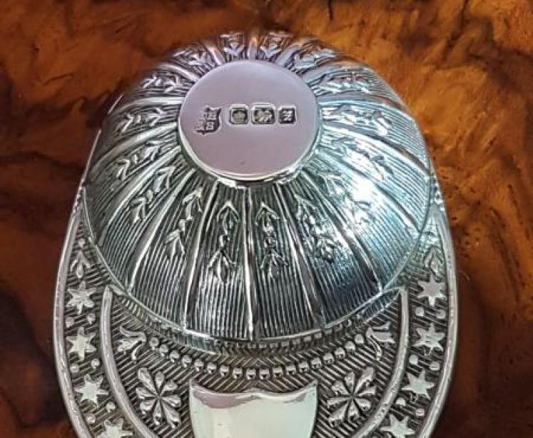Edwardian Silver Jockeys Cap Caddy Spoon - Image 4